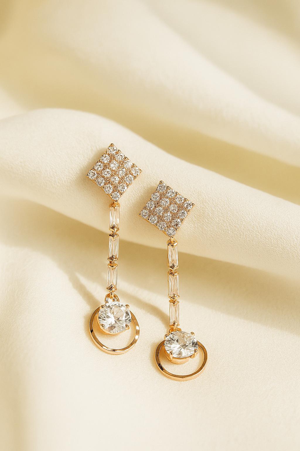 Noor Anti-Tarnish Mini Crystal Danglers