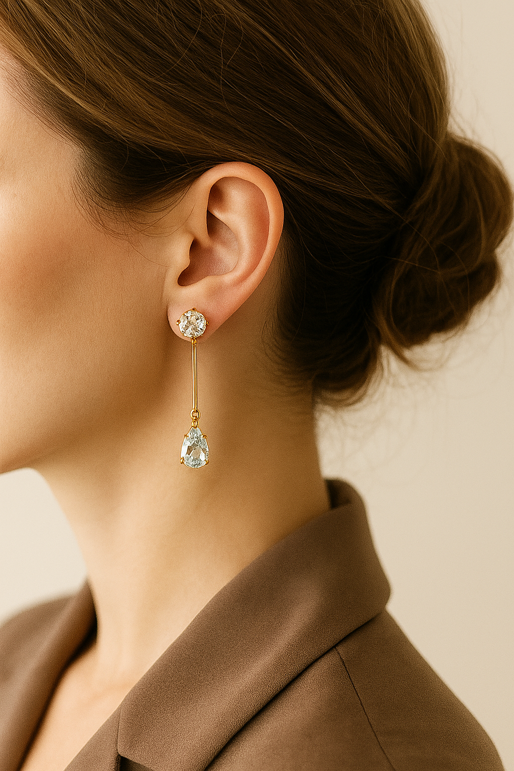 NOOR Anti-Tarnish Mini Crystal Danglers