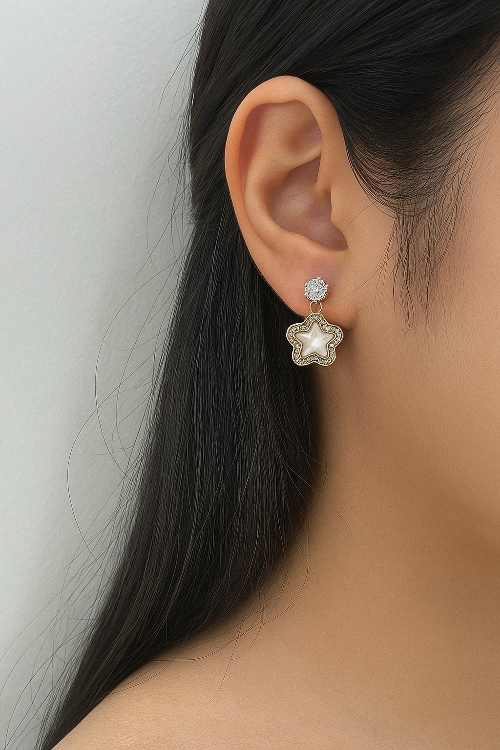 NOOR Bunch of Cowrie Shell Danglers
