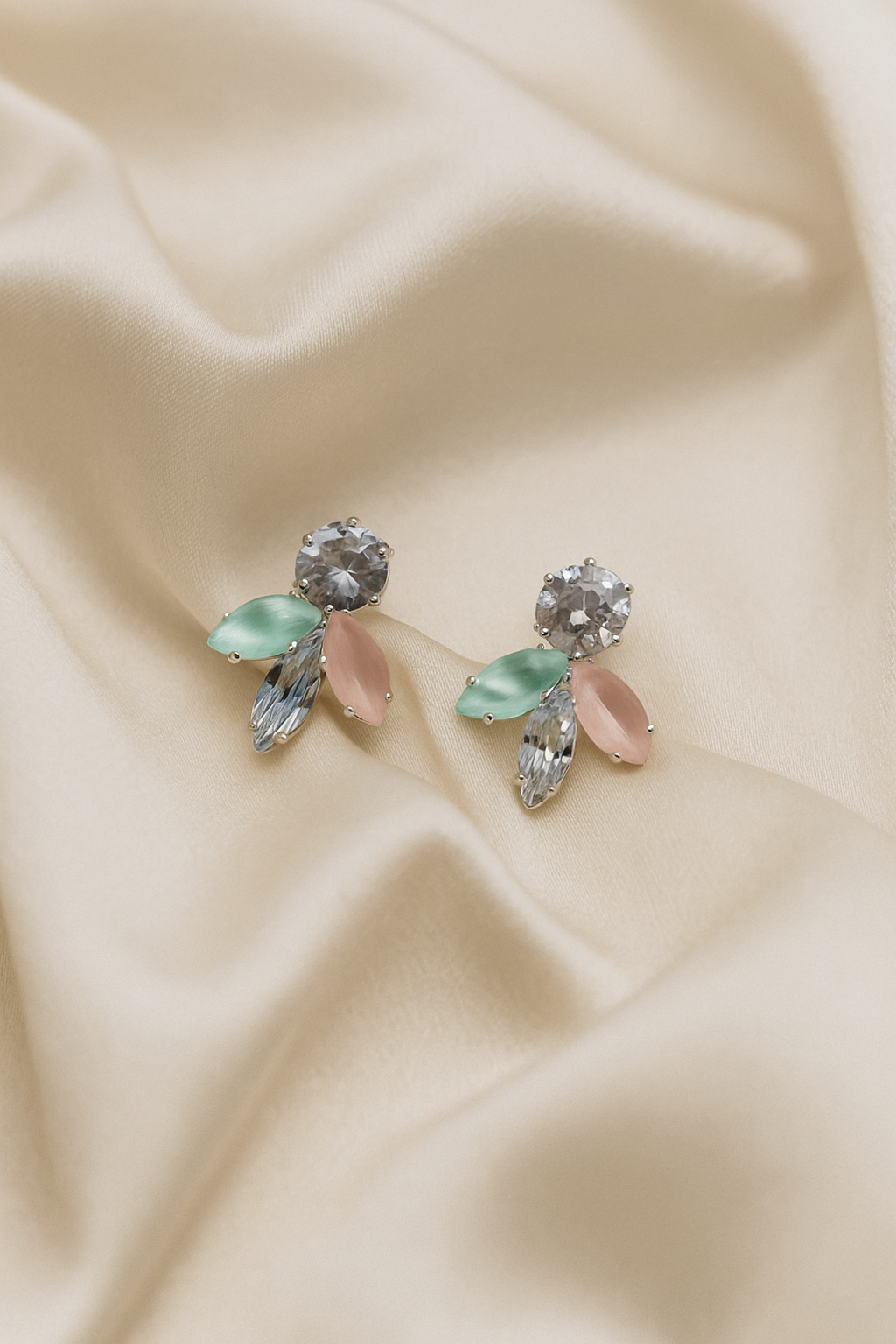 Crystal Bloom Statement Studs