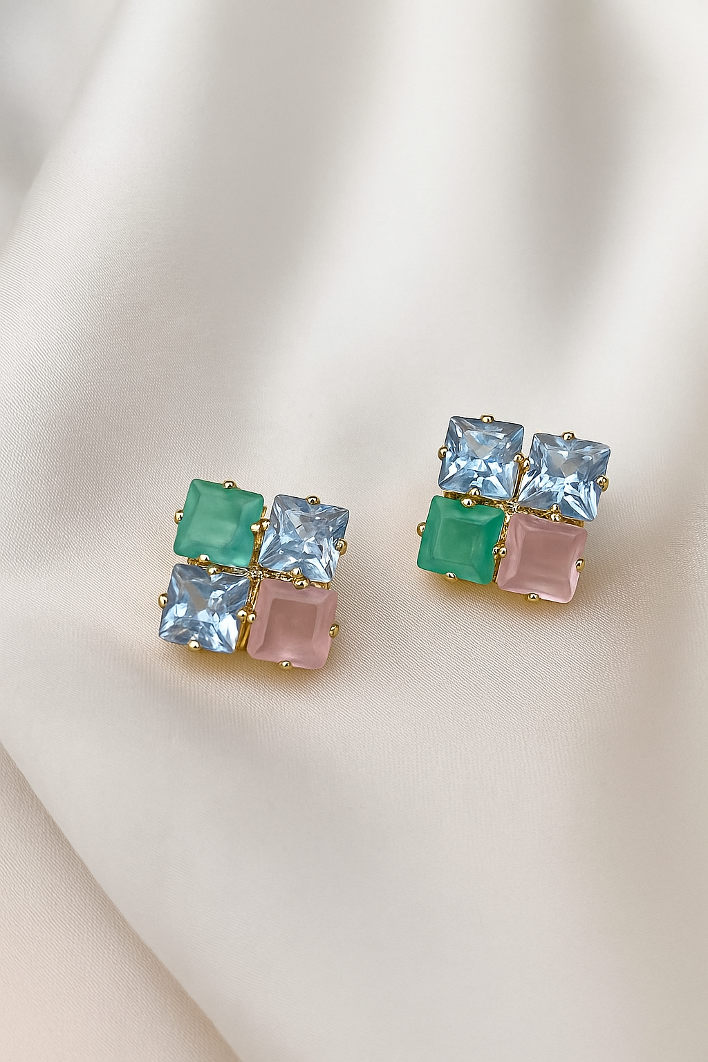 Noor Anti-Tarnish Mini Crystal Danglers