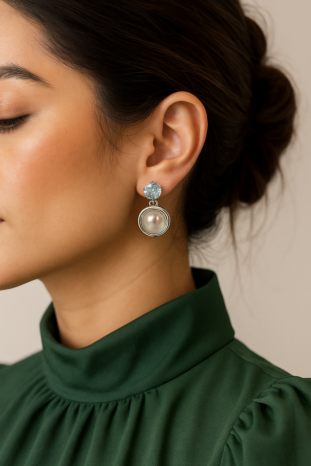 NOOR Anti-Tarnish Mini Crystal Danglers