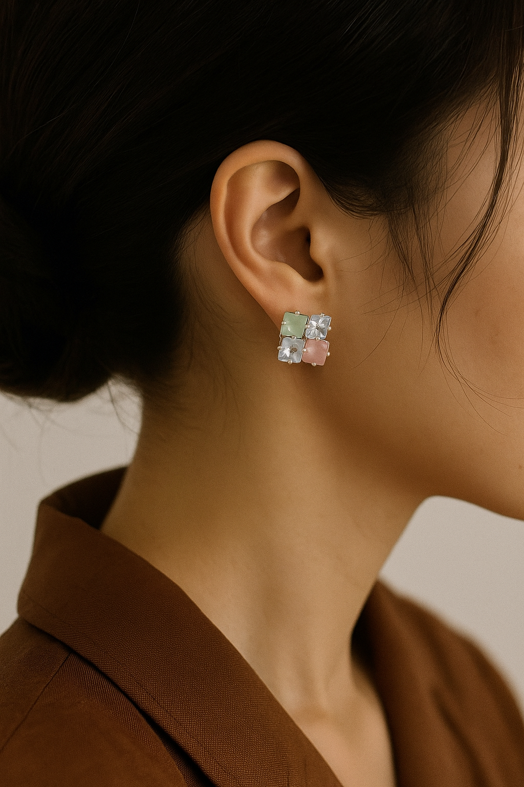 Noor Anti-Tarnish Mini Crystal Danglers