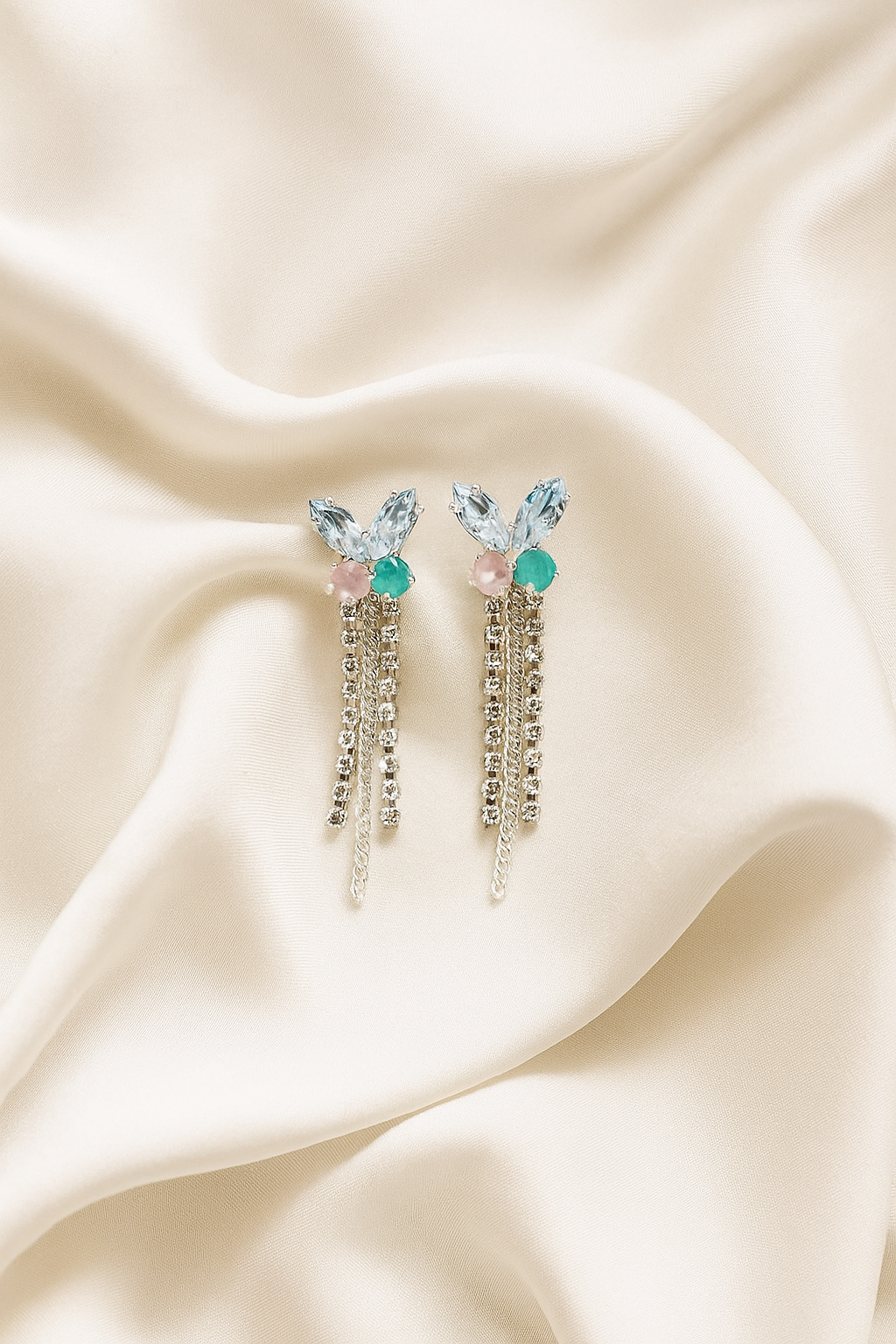Noor Anti-Tarnish Mini Crystal Danglers