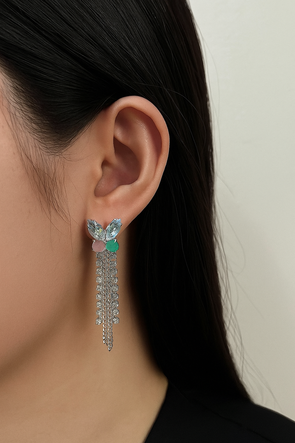 Noor Anti-Tarnish Mini Crystal Danglers