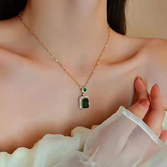 Anti-Tarnish Heart Necklace Set