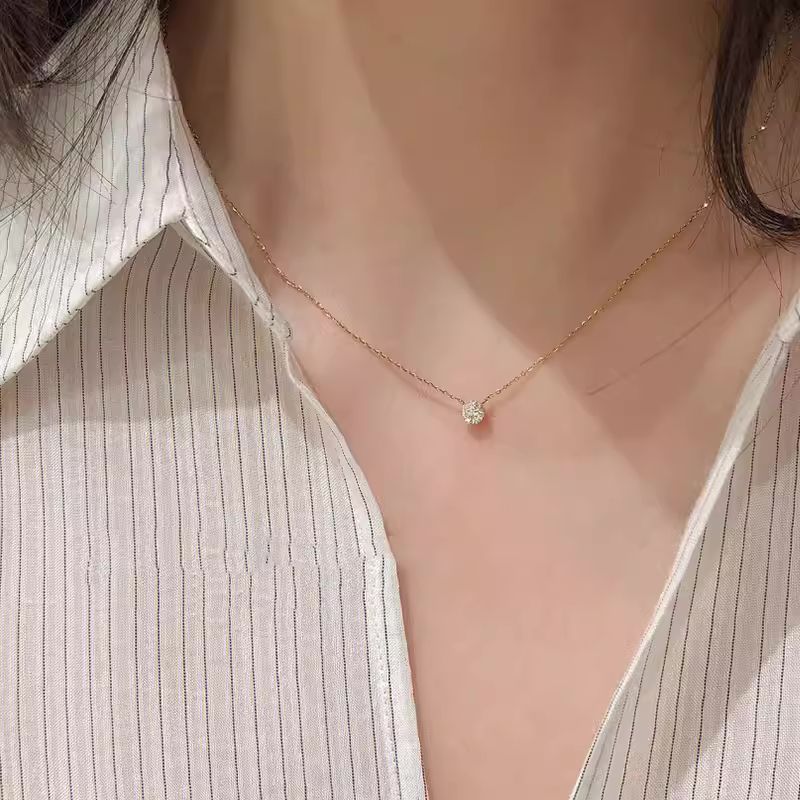 Anti-Tarnish Gold Plated Crystal Necklace