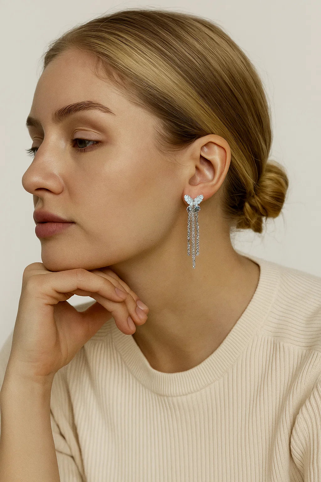 NOOR Anti-Tarnish Mini Crystal Danglers